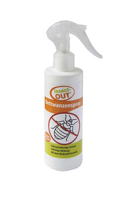 Sie sehen eine Packung Insect-OUT Bettwanzenspray 200ml, Produktbild: 01 Insect-OUT Bettwanzenspray 200ml, A-Nr.: 5651558 - 01