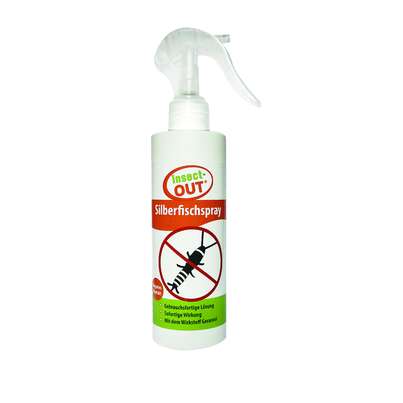 Sie sehen eine Packung Insect-OUT Silberfischspray 200ml, Produktbild: 01 Insect-OUT Silberfischspray 200ml, A-Nr.: 5651570 - 01