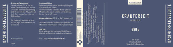 Kasimir und Lieselotte - Detoxikum/ Kräuterzeit 280 g, A-Nr.: 5176494 - 03