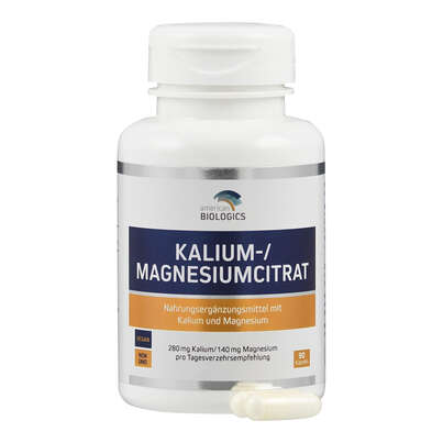 Sie sehen eine Packung Supplementa Kalium-/ Magnesiumcitrat Kapseln, Produktbild: 04 Supplementa Kalium-/ Magnesiumcitrat Kapseln, A-Nr.: 5596813 - 04