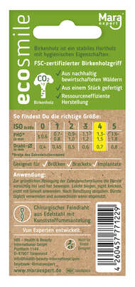 ecosmile INTERDENTALBÜRSTEN ISO 4, mittelbreit, A-Nr.: 5678988 - 02