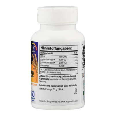 Sie sehen eine Packung Supplementa GlutenEase Kapseln, Produktbild: 02 Supplementa GlutenEase Kapseln, A-Nr.: 5395641 - 02