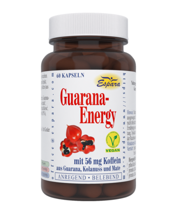 Sie sehen eine Packung Espara Guarana-Energy Kapseln, Produktbild: 01 Espara Guarana-Energy Kapseln, A-Nr.: 4580448 - 01