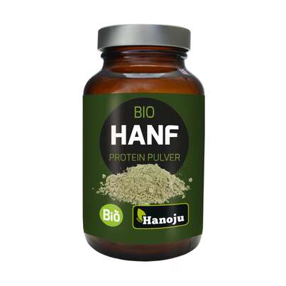 Sie sehen eine Packung Hanoju Hanf Protein Pulver Bio, Produktbild: 01 Hanoju Hanf Protein Pulver Bio, A-Nr.: 4256297 - 01