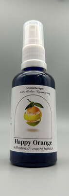 Sie sehen eine Packung Happy-Orange Raumspray 50 ml Aethera, Produktbild: 01 Happy-Orange Raumspray 50 ml Aethera, A-Nr.: 3570873 - 01