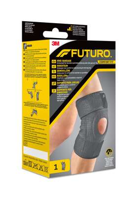 Sie sehen eine Packung FUTURO™ ComfortFit Knie-Bandage 04039, Anpassbar (27.9 - 55.9 cm), Produktbild: 02 FUTURO™ ComfortFit Knie-Bandage 04039, Anpassbar (27.9 - 55.9 cm), A-Nr.: 5684078 - 02