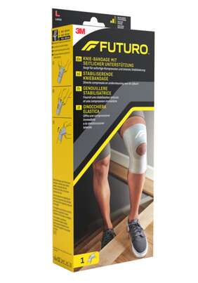 Sie sehen eine Packung FUTURO™ Knie-Bandage mit seitlicher Unterstützung, L (43.2 - 49.5 cm), Produktbild: 02 FUTURO™ Knie-Bandage mit seitlicher Unterstützung, L (43.2 - 49.5 cm), A-Nr.: 3041815 - 02