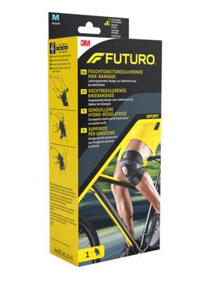 FUTURO™ Feuchtigkeitsregulierende Knie-Bandage, M SPORT (38.1 - 43.2 cm), A-Nr.: 3046155 - 02