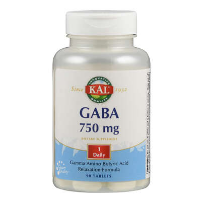 Sie sehen eine Packung Supplementa GABA 750 mg Tabletten, Produktbild: 01 Supplementa GABA 750 mg Tabletten, A-Nr.: 5597066 - 01