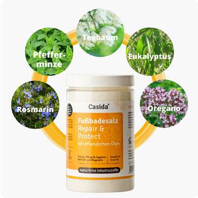 Sie sehen eine Packung Fussbadesalz Repair & Protect, Produktbild: 02 Fussbadesalz Repair & Protect, A-Nr.: 4615945 - 02