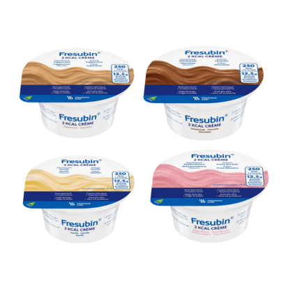 Sie sehen eine Packung Fresubin® 2 kcal crème Mischkarton, Produktbild: 01 Fresubin® 2 kcal crème Mischkarton, A-Nr.: 3293913 - 01