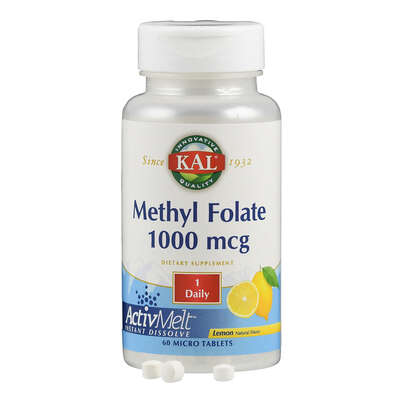 Sie sehen eine Packung Supplementa Folsäure (Methylfolat 1000 mcg) ActivMelt Tablette, Produktbild: 04 Supplementa Folsäure (Methylfolat 1000 mcg) ActivMelt Tablette, A-Nr.: 5598901 - 04