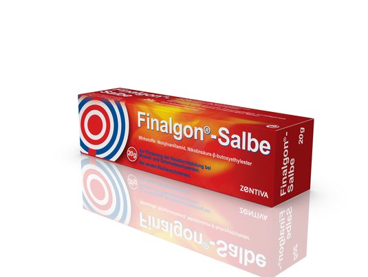 Sie sehen eine Packung Finalgon® Salbe, Produktbild: 01 Finalgon® Salbe, A-Nr.: 1253200 - 01