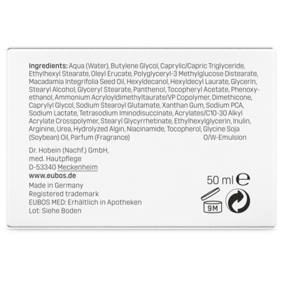 Sie sehen eine Packung Eubos Sensitiv Feuchtigkeitscreme, Produktbild: 05 Eubos Sensitiv Feuchtigkeitscreme, A-Nr.: 2168005 - 05