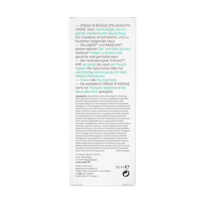 Eubos Omega 12% Gesichtscreme 50 ml, A-Nr.: 3998743 - 05