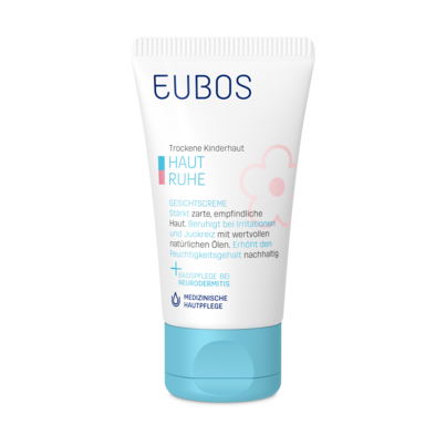 Sie sehen eine Packung Eubos Haut Ruhe Gesichtscreme 30 ml, Produktbild: 01 Eubos Haut Ruhe Gesichtscreme 30 ml, A-Nr.: 3693972 - 01