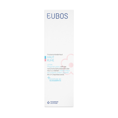 Sie sehen eine Packung Eubos Haut Ruhe Lotion 125 ml, Produktbild: 03 Eubos Haut Ruhe Lotion 125 ml, A-Nr.: 3693989 - 03