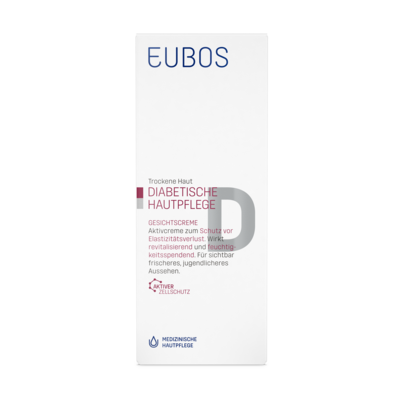 Sie sehen eine Packung Eubos Diabestes Gesichtscreme, Produktbild: 03 Eubos Diabestes Gesichtscreme, A-Nr.: 4100537 - 03