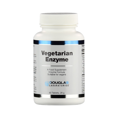 Sie sehen eine Packung Vegetarian Enzyme Tabletten, Produktbild: 01 Vegetarian Enzyme Tabletten, A-Nr.: 5621669 - 01