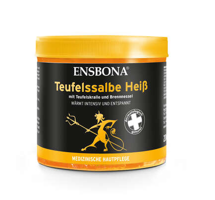 Sie sehen eine Packung Ensbona® Teufelssalbe Heiß, Produktbild: 01 Ensbona® Teufelssalbe Heiß, A-Nr.: 4287211 - 01
