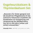 Sie sehen eine Packung Casida Set Engelwurz- & Thymianbalsam mit Myrte für Kinder, Produktbild: 03 Casida Set Engelwurz- & Thymianbalsam mit Myrte für Kinder, A-Nr.: 5304377 - 03
