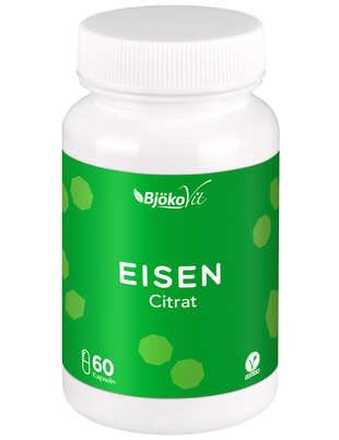 BjökoVit Eisen citrat Kapseln vegan, A-Nr.: 5174578 - 02
