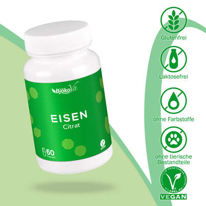 BjökoVit Eisen citrat Kapseln vegan, A-Nr.: 5174578 - 05