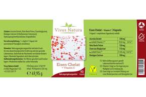 Eisen Chelat + Vitamin C Kapseln, A-Nr.: 5758799 - 01