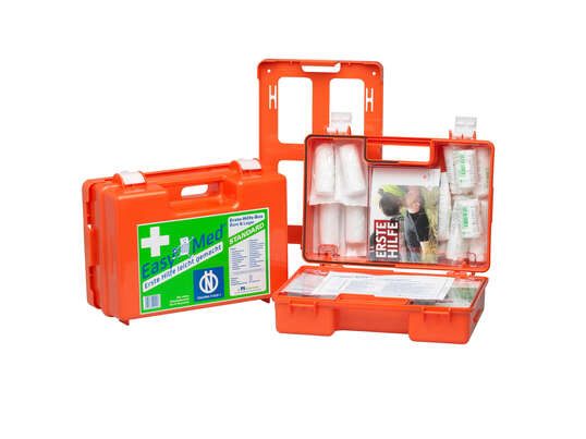 Sie sehen eine Packung EasyMed Erste Hilfe Kasten Standard Type 1, Produktbild: 03 EasyMed Erste Hilfe Kasten Standard Type 1, A-Nr.: 2285745 - 03