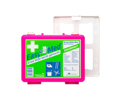 Sie sehen eine Packung EasyMed Erste Hilfe Box Haushalt, Produktbild: 03 EasyMed Erste Hilfe Box Haushalt, A-Nr.: 2620528 - 03