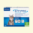 Sie sehen eine Packung Effipro 50mg Lösung zum Auftropfen für Katzen, Produktbild: 03 Effipro 50mg Lösung zum Auftropfen für Katzen, A-Nr.: 3546975 - 03