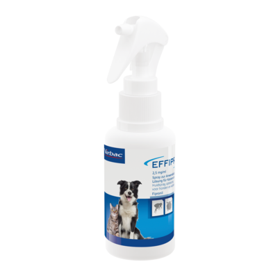 Sie sehen eine Packung Effipro 2.5mg/ml Spray zur Anwendung auf der Haut, Lösung für Hunde und Katzen, Produktbild: 01 Effipro 2.5mg/ml Spray zur Anwendung auf der Haut, Lösung für Hunde und Katzen, A-Nr.: 3547029 - 01