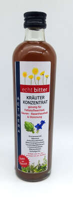 Sie sehen eine Packung Echt Bitter Kräuterkonzentrat 350 ml, Produktbild: 01 Echt Bitter Kräuterkonzentrat 350 ml, A-Nr.: 5470265 - 01