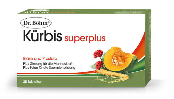 Sie sehen eine Packung Dr. Böhm Kürbis superplus, Produktbild: 01 Dr. Böhm Kürbis superplus, A-Nr.: 2287394 - 01