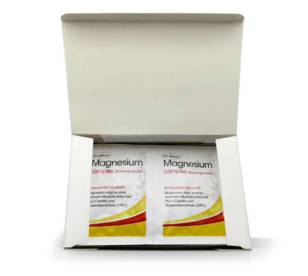 Sie sehen eine Packung Dr. Böhm Magnesium complex Brausegranulat, Produktbild: 02 Dr. Böhm Magnesium complex Brausegranulat, A-Nr.: 4846099 - 02