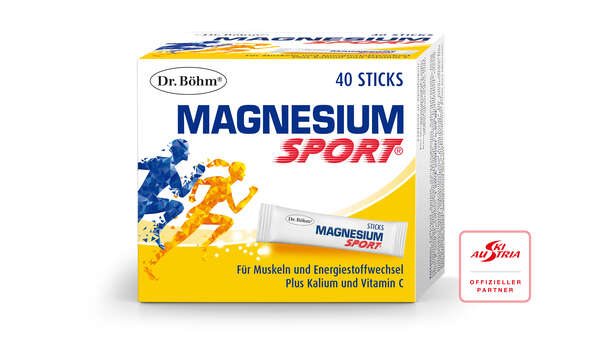 Sie sehen eine Packung Dr. Böhm Magnesium Sport Sticks, Produktbild: 01 Dr. Böhm Magnesium Sport Sticks, A-Nr.: 4726627 - 01
