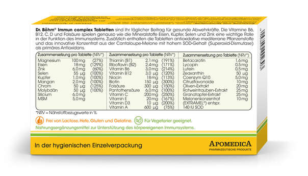 Sie sehen eine Packung Dr. Böhm Immun complex, Produktbild: 03 Dr. Böhm Immun complex, A-Nr.: 3847607 - 03