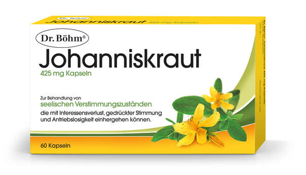 Sie sehen eine Packung Dr. Böhm Johanniskraut, Produktbild: 01 Dr. Böhm Johanniskraut, A-Nr.: 2426849 - 01