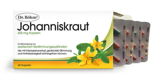 Sie sehen eine Packung Dr. Böhm Johanniskraut, Produktbild: 02 Dr. Böhm Johanniskraut, A-Nr.: 2426849 - 02