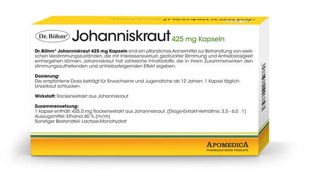 Sie sehen eine Packung Dr. Böhm Johanniskraut, Produktbild: 03 Dr. Böhm Johanniskraut, A-Nr.: 2426849 - 03