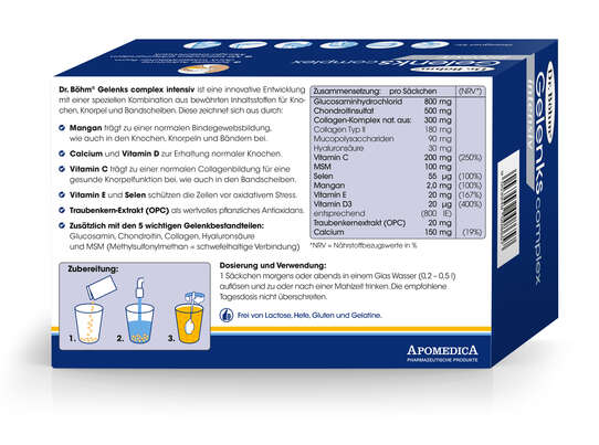 Sie sehen eine Packung Dr. Böhm Gelenks complex intensiv, Produktbild: 03 Dr. Böhm Gelenks complex intensiv, A-Nr.: 5298010 - 03