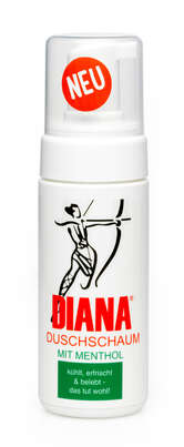 Sie sehen eine Packung Diana Duschschaum mit Menthol, Produktbild: 03 Diana Duschschaum mit Menthol, A-Nr.: 5169376 - 03