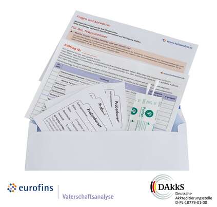 Sie sehen eine Packung Vaterschaftstest Premium, Produktbild: 02 Vaterschaftstest Premium, A-Nr.: 5102662 - 02