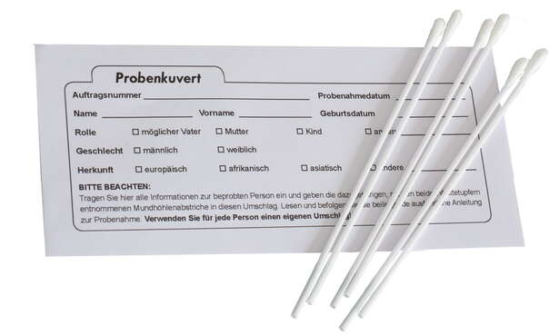 Sie sehen eine Packung Vaterschaftstest Premium, Produktbild: 03 Vaterschaftstest Premium, A-Nr.: 5102662 - 03