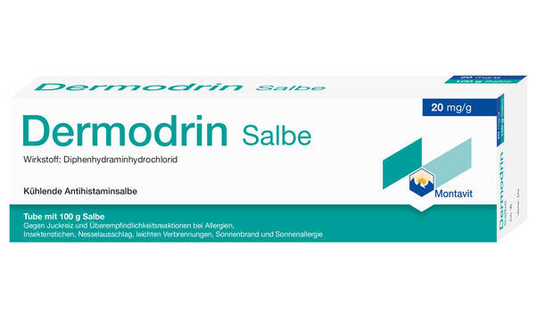 Sie sehen eine Packung Dermodrin Salbe, Produktbild: 01 Dermodrin Salbe, A-Nr.: 0015289 - 01