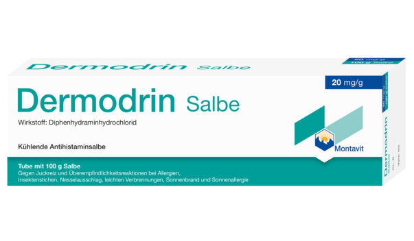 Sie sehen eine Packung Dermodrin Salbe, Produktbild: 02 Dermodrin Salbe, A-Nr.: 0015289 - 02