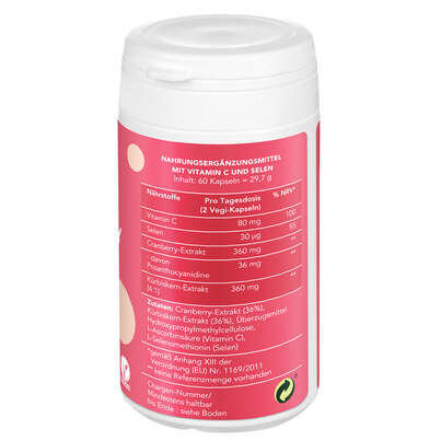 BjökoVit Cranberry-Kürbis Kapseln vegan, A-Nr.: 5174590 - 02