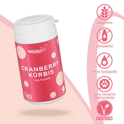 BjökoVit Cranberry-Kürbis Kapseln vegan, A-Nr.: 5174590 - 05