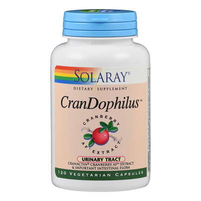 Sie sehen eine Packung Supplementa CranDophilus Kapseln, Produktbild: 01 Supplementa CranDophilus Kapseln, A-Nr.: 5573634 - 01