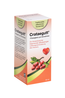 Sie sehen eine Packung Crataegutt® Flüssigkeit zum Einnehmen, Produktbild: 01 Crataegutt® Flüssigkeit zum Einnehmen, A-Nr.: 4210272 - 01